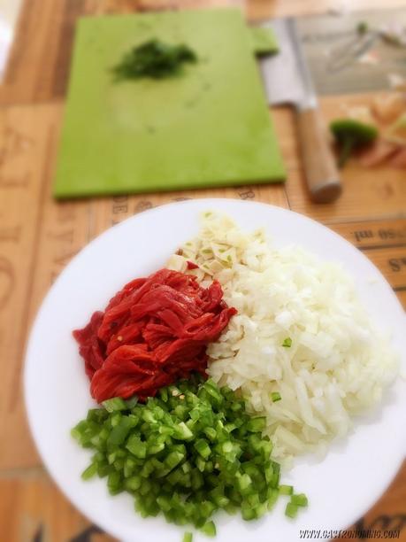 Ajoarriero de bacalao confitado