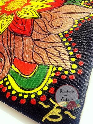 Flor en acrílico con Sharpie Flor en acrílico con Sharpie