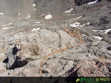 Inicio de la bajada del Torrecerredo