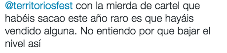 Espero que sea un hasta luego, Territorios