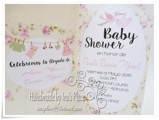 Invitaciones Baby Shower - Flower Power - It's A Girl