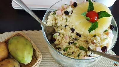 Cuscús con pavo y piña Cuscús con pavo y piña