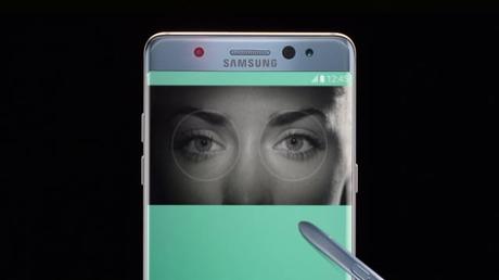 Los bancos usarán el escáner de iris del Samsung Galaxy Note 7