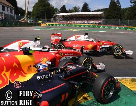 Según Ferrari, el accidente con Verstappen les privó de alcanzar el podio, pero Horner defiende al holandés
