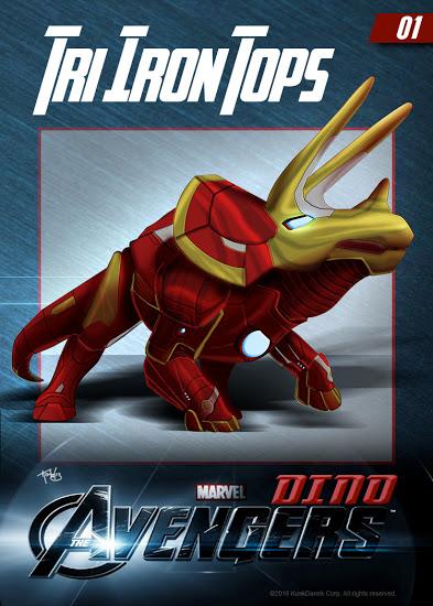 Los Dino Avengers de Brian Kotulis