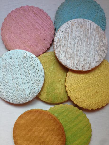 Galletas con efecto craquelado y papel de azúcar vintage de Fotopastel.com