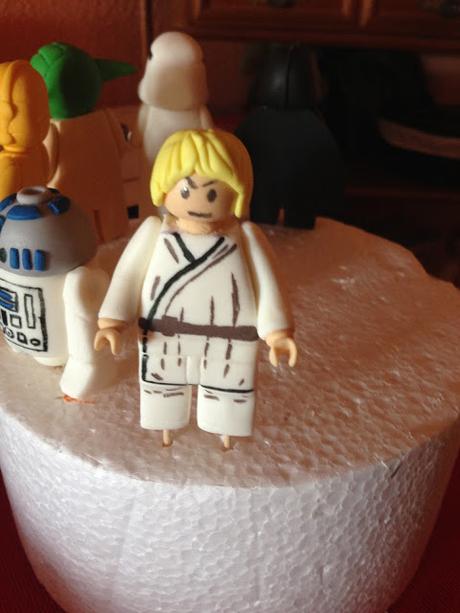 Tarta star wars con personajes lego