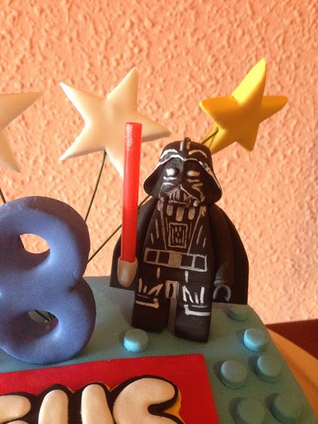 Tarta star wars con personajes lego