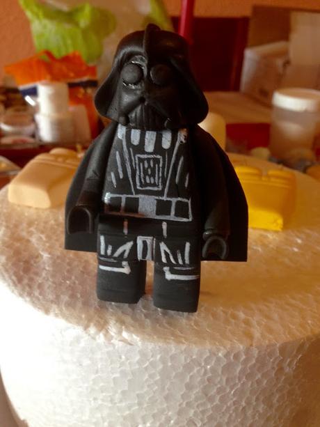 Tarta star wars con personajes lego