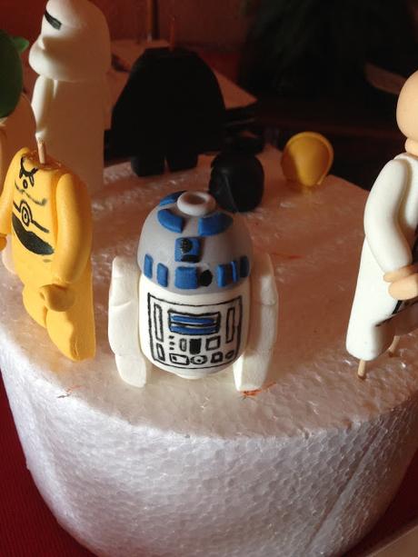 Tarta star wars con personajes lego