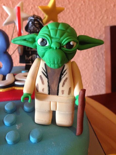 Tarta star wars con personajes lego