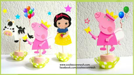 Fiesta de peppa pig - bocadillos con bombones fáciles de hacer