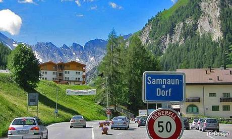 PERIPLO POR EUROPA 2016.- VII.- Cruzar las montañas desde Ischgl hasta Samnaum, en Suiza