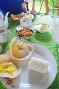 Desayuno típico de Sri Lanka