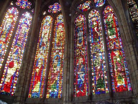 Catedral, León, España, Castilla León, Vidrieras, Románico, gótico, leyenda topo