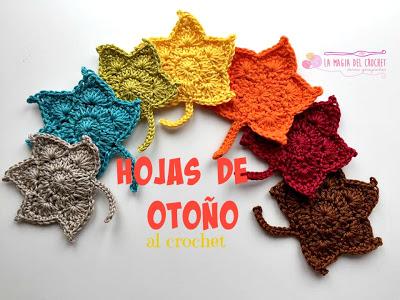 Cómo hacer hojas de Otoño al crochet...