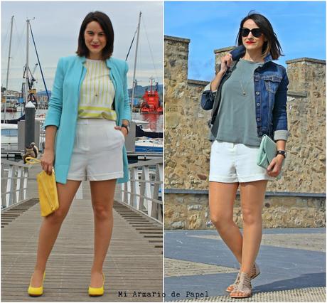 Cómo Combinar unos Shorts Blancos - Propuesta 2 Cómo Combinar unos Shorts Blancos - Propuesta 2