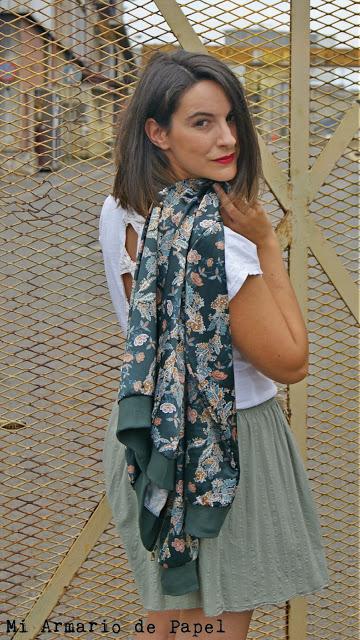 Look Trenddie Falda Verde Bomber 5