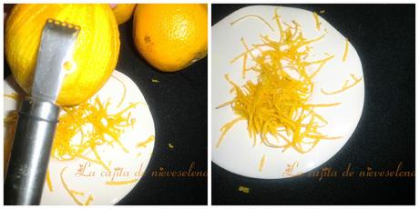 Tarta de mascarpone con naranja y melocotón - fácil