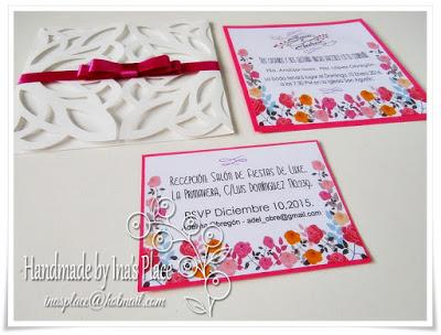 Invitaciones Bodas - Fucsia & Blanco - Wedding Invitations - Fuchsia & White. Invitaciones Bodas - Fucsia & Blanco - Wedding Invitations - Fuchsia & White.