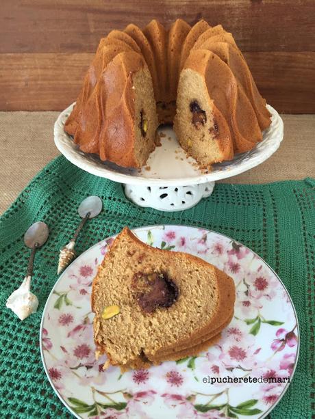 BUNDT CAKE DE NUTELLA Y PISTACHOS