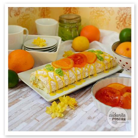 EL INVITADO DEL MES: LA CUCHARITA DEL POSTRE. ROLLO DE PAVLOVA DE CÍTRICOS EL INVITADO DEL MES: LA CUCHARITA DEL POSTRE. ROLLO DE PAVLOVA DE CÍTRICOS