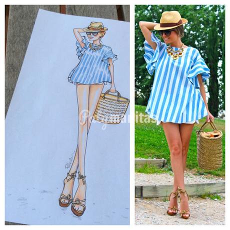 Ilustrando ... El look de Silvia García de Oh My Looks blog