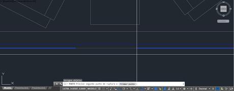 Partir línea u objeto en Autocad