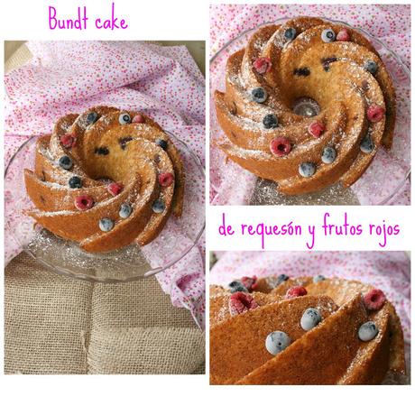 Bundt cake de requesón y frutos rojos