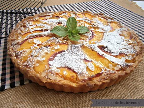 Tarta de Nectarinas y Almendra