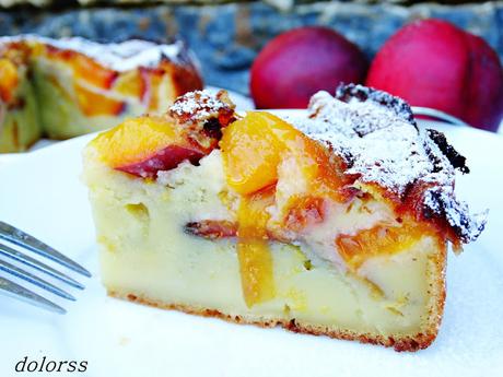 Tarta o flognarde de nectarina (sin lactosa) Tarta o flognarde de nectarina (sin lactosa)