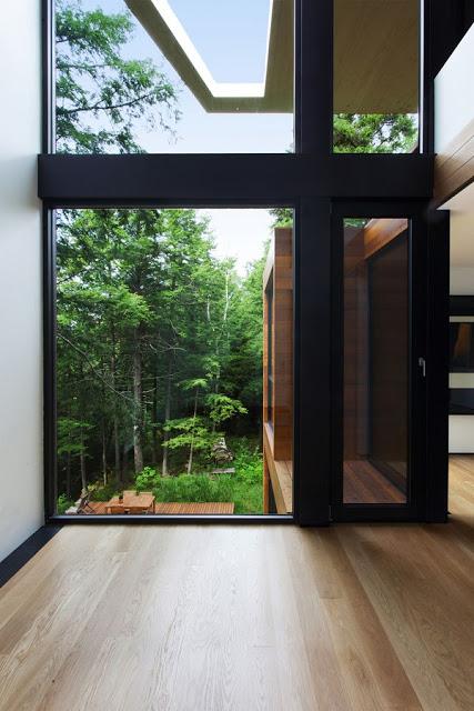 Casa Moderna en el Bosque de Quebec