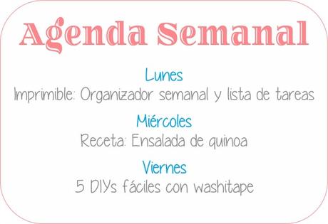 Agenda Semanal 12/09 - 18/09