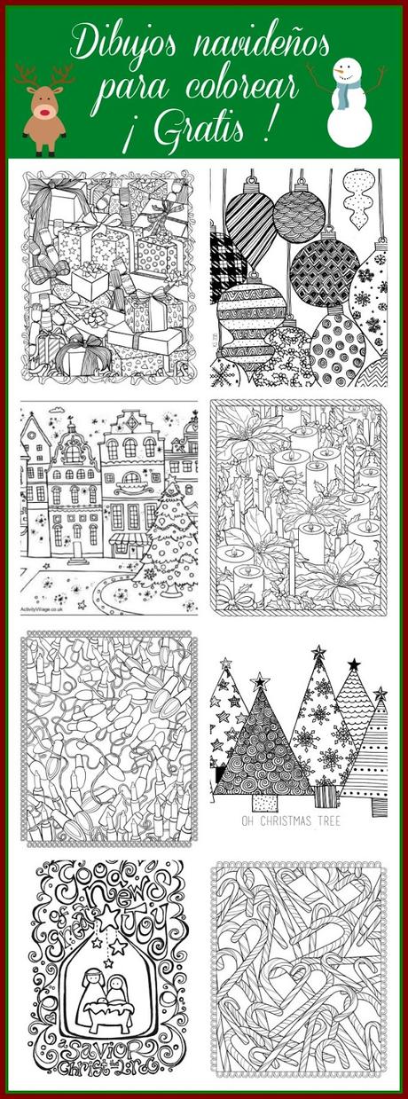 10 Dibujos navideños para colorear 10 Dibujos navideños para colorear