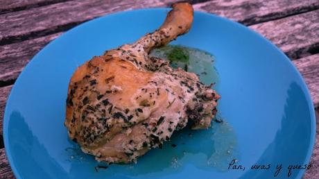 Pollo al estragón (tradicional o Crock-Pot)