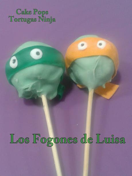 CAKE POPS Y GALLETAS TORTUGAS NINJAS PARA DAVID