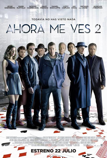 cine, película, nos vamos al cine, cartelera, magia, thriller, comedia, secuela, magos, el ojo, blog de cine, solo yo, blog solo yo, blogger alicante, ahora me ves 2, now you see me,