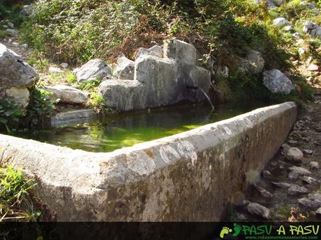 Fuente antes del Castillo, en Bulnes.