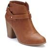 LC Lauren Conrad stacked heel booties En clave PreFall