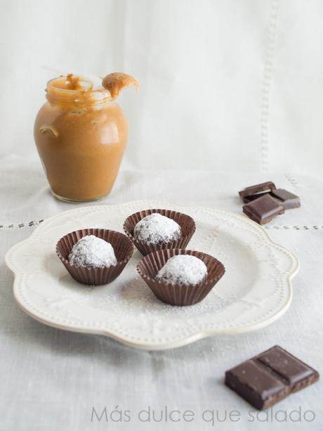 Trufas de chocolate y speculoos Trufas de chocolate y speculoos
