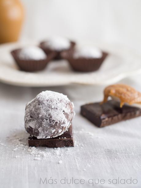 Trufas de chocolate y speculoos Trufas de chocolate y speculoos