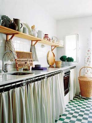 Cortinas decorativas para la cocina