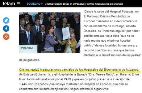 Para Regazzoni, el Hospital del Bicentenario de Ituzaingó “es legalmente propiedad del PAMI”