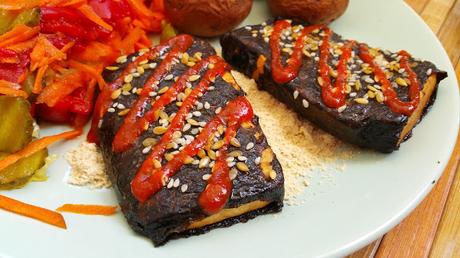 Pescado vegano de tofu