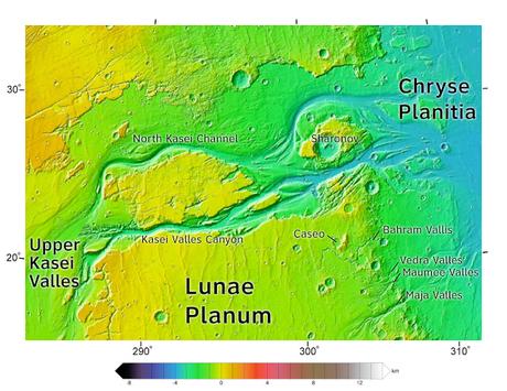 La Falla de Ladmis Pan en el Planeta Marte.