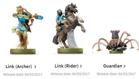 Detallada la fecha de los Amiibo de Zelda: BOTW y posible fecha para NX Detallada la fecha de los Amiibo de Zelda: BOTW y posible fecha para NX