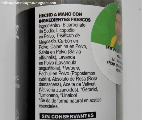 Ingredientes Desodorante the Guv'ner Lush Ingredientes the Guv'ner Lush