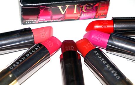 My VICE lipsticks by Urban Decay