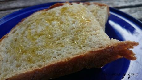 Pan francés de seis pliegues sin amasado