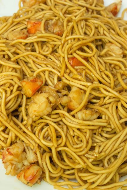 Fideos vietnamitas con gambones Fideos vietnamitas con gambones